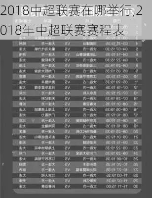 2018中超直播安排 2018中超完全赛程-第2张图片-www.211178.com_果博福布斯